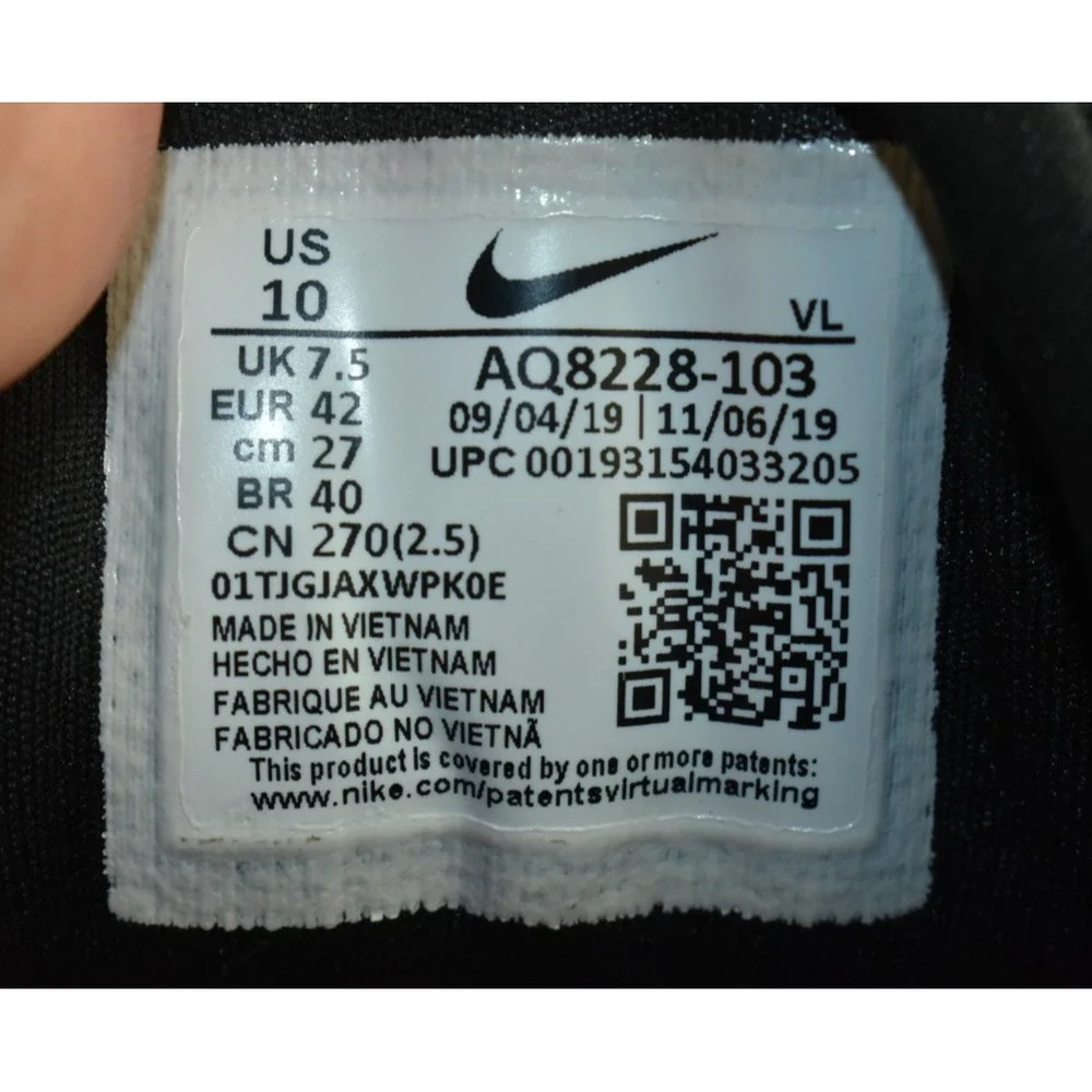 Nike Air Zoom Winflo 6 Women Shoes Size 10 White Running Sneakers AQ8228-103